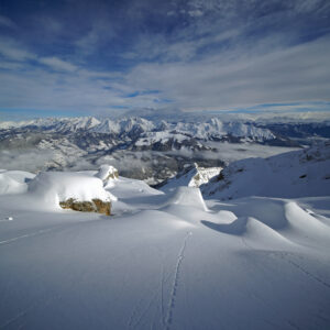 Sommet de la Tournette, vue sur les Aravis et le Mont Blanc, Bastien Morel