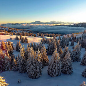 Semnoz, lever du soleil, Bastien Morel