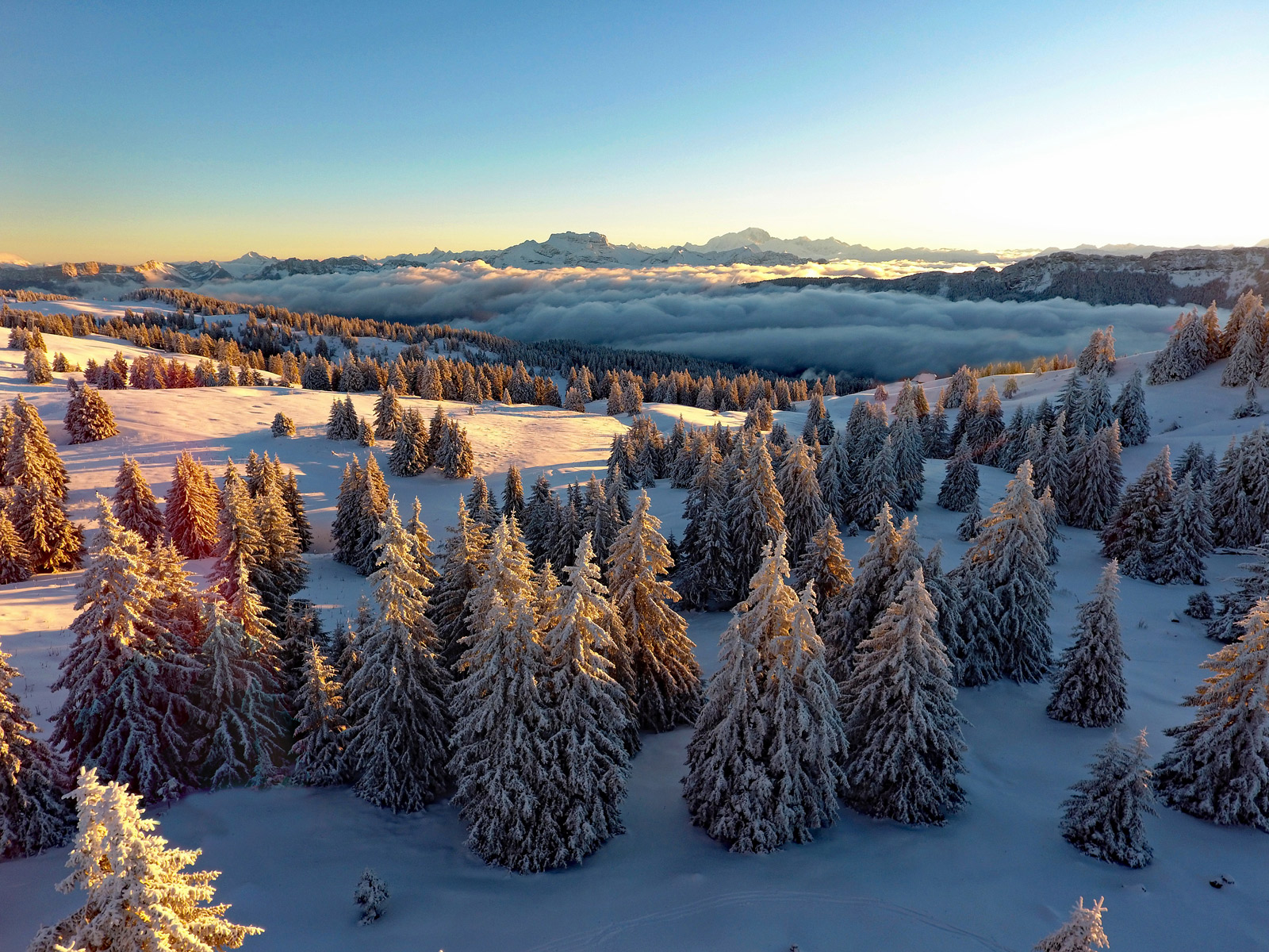 Semnoz, lever du soleil, Bastien Morel