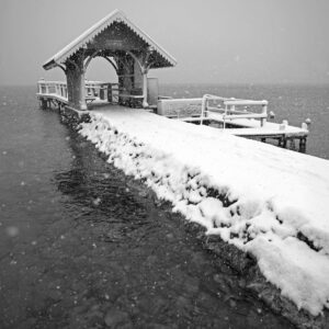 EMBARCADÈRE SEVRIER SOUS LA NEIGE